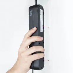 Regleta Nanocable Interruptor 4 Tomas 1.4m Negro