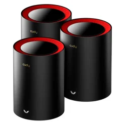 Repetidor Cudy M3000 Mesh 2.5G Wi-Fi 6 Triple Pack Negro