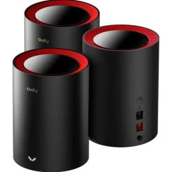 Repetidor Cudy M3000 Mesh 2.5G Wi-Fi 6 Triple Pack Negro