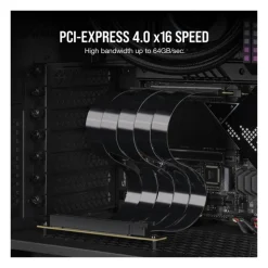 Riser Card Corsair PCIe 4.0 300mm Negro
