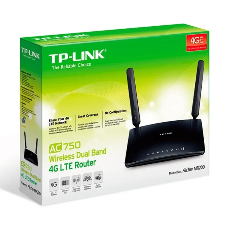 Router TP-Link Archer MR200 AC750 Dual Band 4G LTE