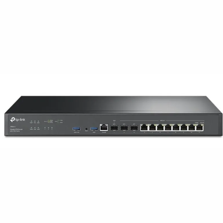 Router TP-Link ER8411 VPN Omada Puertos 10G