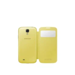 Samsung Galaxy S4 Naranja Con Ventana Frontal Amarillo - Funda Móvil
