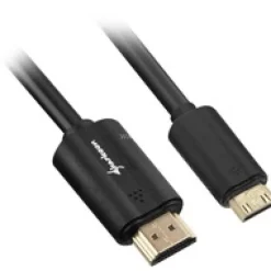 Sharkoon Cable HDMI a HDMI Mini 2.0 4K 3m Negro - Cable HDMI