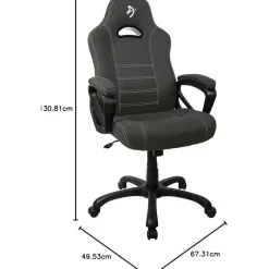 Silla Gaming Arozzi Enzo Woven Fabric Negro Gris