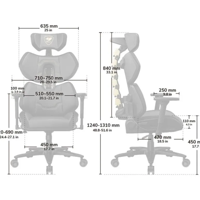 Silla Gaming Cougar Terminator Elite Negro