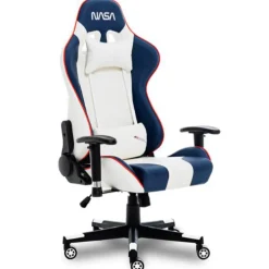 Silla Gaming NASA Supernova Blanco Azul