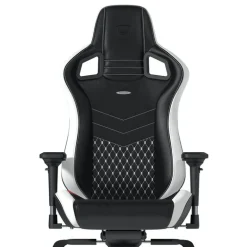 Silla Gaming Noblechairs Epic Real Cuero Blanco Rojo