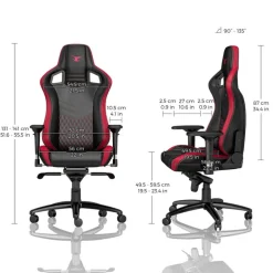 Silla Noblechairs EPIC Gaming Mousesports Edition Negro/Rojo