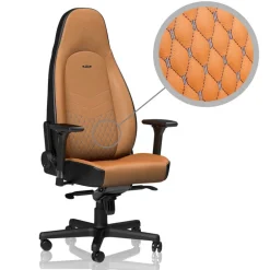 Silla  Noblechairs ICON Gaming Real Leather Marrón/Negro