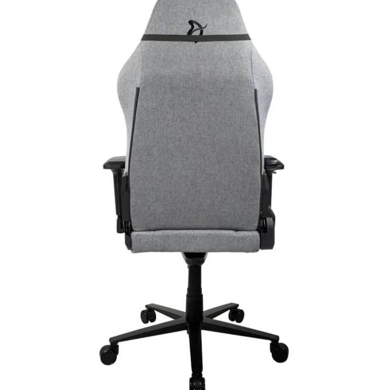 Silla Oficina Arozzi Primo Woven Fabric Gris Logo Negro