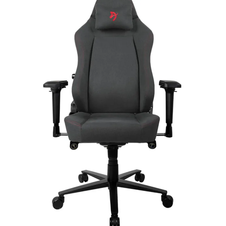 Silla Oficina Arozzi Primo Woven Fabric Logo Rojo