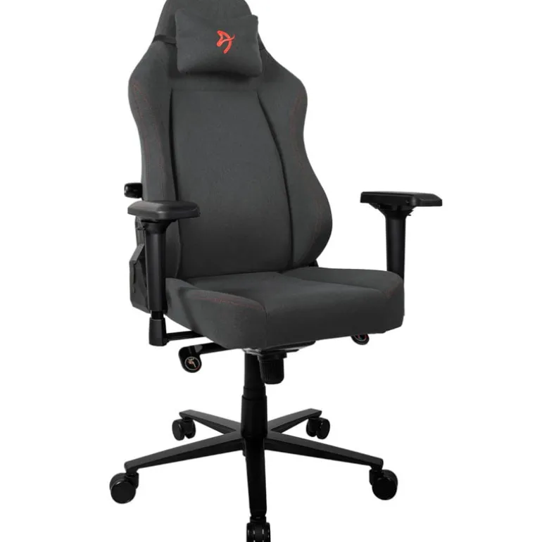 Silla Oficina Arozzi Primo Woven Fabric Logo Rojo