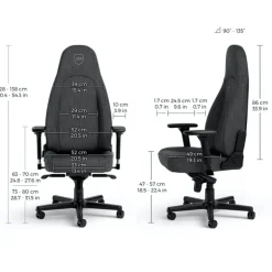 Silla Oficina Noblechairs Icon TX Fabric Edition Antracita