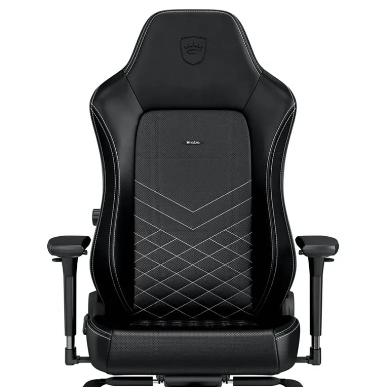 Silla Oficina Noblechairs Hero PU Cuero Negro Blanco