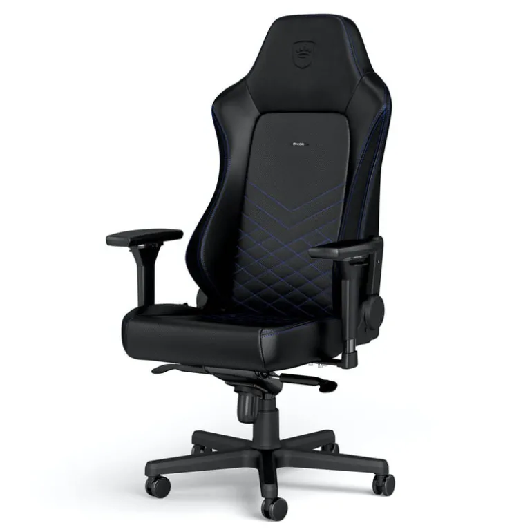 Silla Oficina Noblechairs Hero PU Cuero Negro Azul