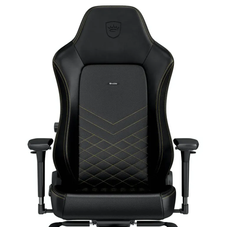 Silla Oficina Noblechairs Hero PU Cuero Negro Dorado