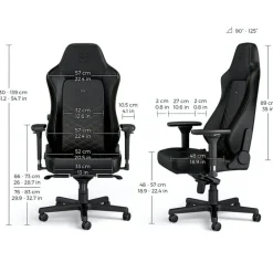 Silla Oficina Noblechairs Hero PU Cuero Negro Dorado