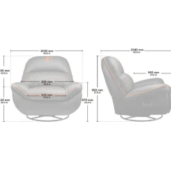 Sillón Gaming Cougar Overlord Negro/Naranja