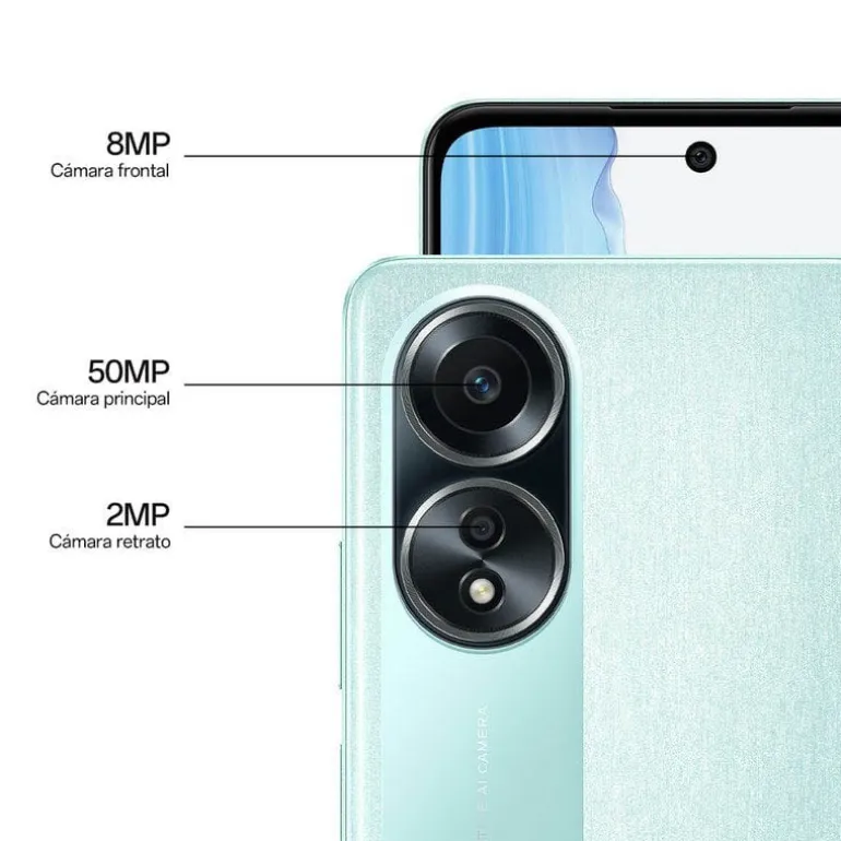 Smartphone/Móvil Oppo A58 6.72" 6GB 128GB 4G Verde