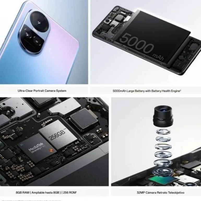 Smartphone/Móvil Oppo Reno 10 6.7" 8GB 256GB 5G Azul