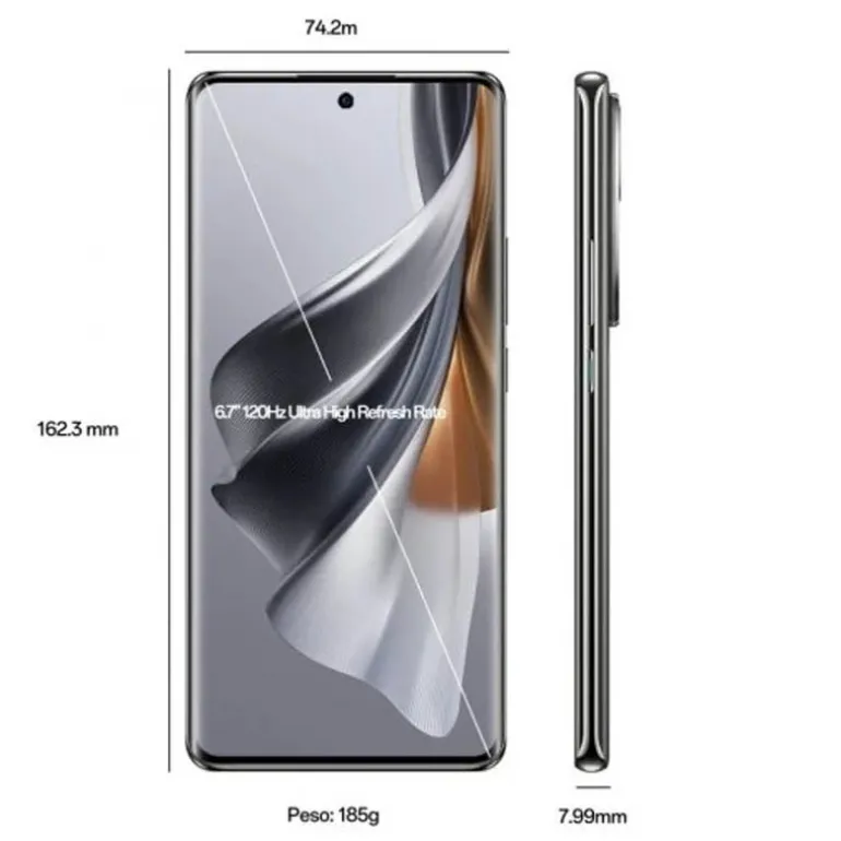Smartphone/Móvil Oppo Reno 10 5G 6.7" 8GB 256GB Gris