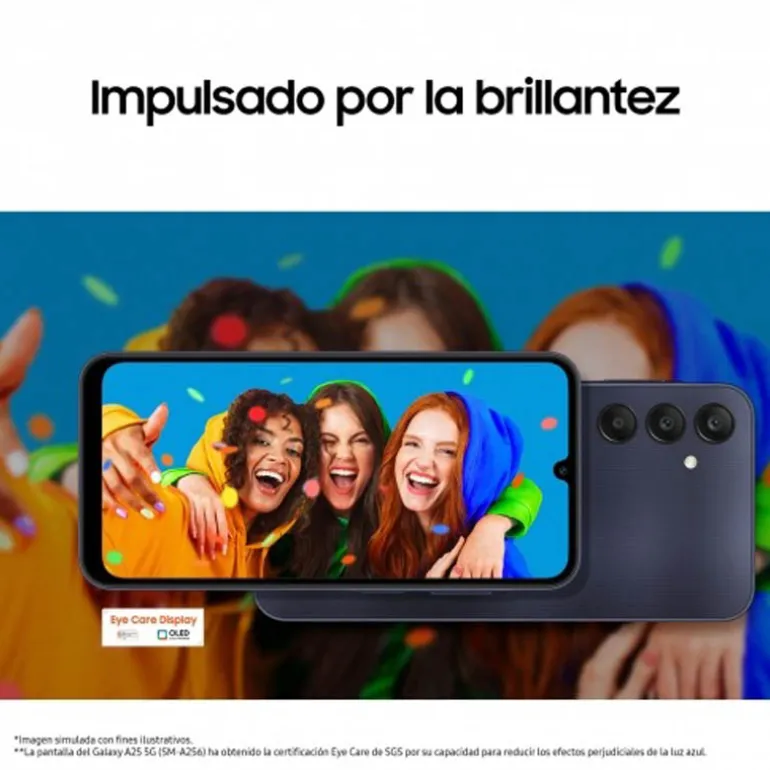 Smartphone/Móvil Samsung Galaxy A25 6.5" 8GB 256GB 5G Negro