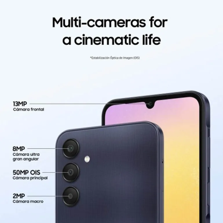 Smartphone/Móvil Samsung Galaxy A25 6.5" 8GB 256GB 5G Negro