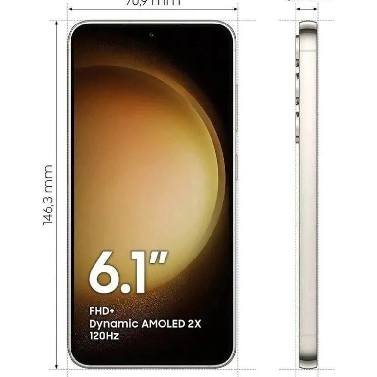 Smartphone/Móvil Samsung Galaxy S23 6.1" 8GB 128GB 5G Crema