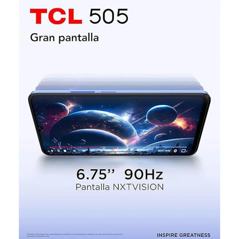 Smartphone/Móvil TCL 505 6.75" 4GB 128GB 4G Gris