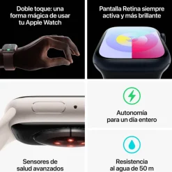 Smartwatch Apple Watch Series 9 41mm Caja Aluminio Correa Deportiva (PRODUCT) RED M/L