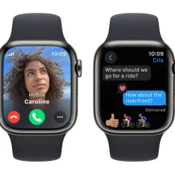 Smartwatch Apple Watch Series 9 41mm Caja Acero Grafito Correa Deportiva Medianoche M/L