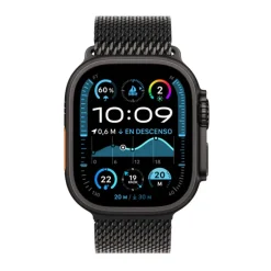 Smartwatch Apple Watch Ultra 2 2024 49mm GPS+Cell Caja Titanio Negro Pulsera Milanese Loop L