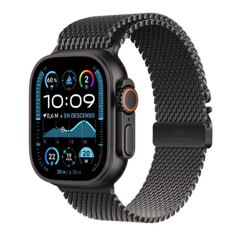 Smartwatch Apple Watch Ultra 2 2024 49mm GPS+Cell Caja Titanio Negro Pulsera Milanese Loop