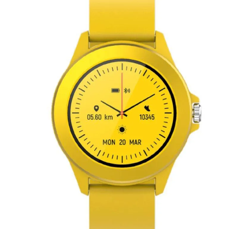 Smartwatch Forever Colorum CW-300 IPS Bluetooth 5.3 Amarillo