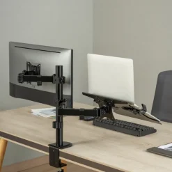 Soporte Aisens DTL32TSR-193 De Mesa Para Portátil/Monitor/TV Hasta 9kg Negro