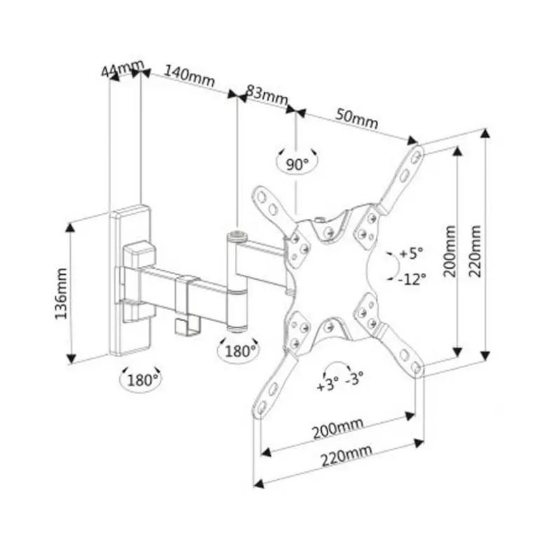 Soporte Ewent EW1522 Pivotante 13/42"