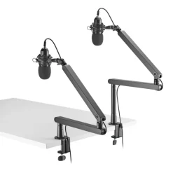 Soporte Micrófono Phoenix Ergoflex Ajustable Negro