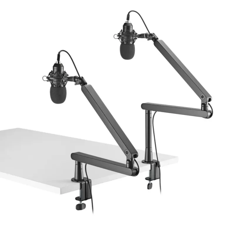 Soporte Micrófono Phoenix Ergoflex Ajustable Negro