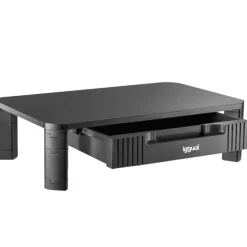 Soporte Monitor iggual EM1C Elevador Con Cajón Negro