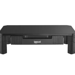 Soporte Monitor iggual EM1C Elevador Con Cajón Negro