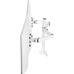 Soporte Monitor Mars Gaming MARM2 DUAL Profesional 13" A 27" Hasta 8kg Blanco