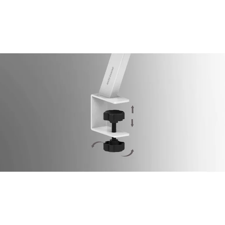 Soporte Monitor Mars Gaming MGDS Elevador 17cm Hasta 10kg Blanco