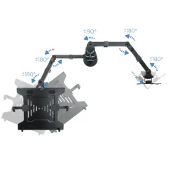 Soporte Tooq DB1200TN-B Sobremesa Monitor/Portátil