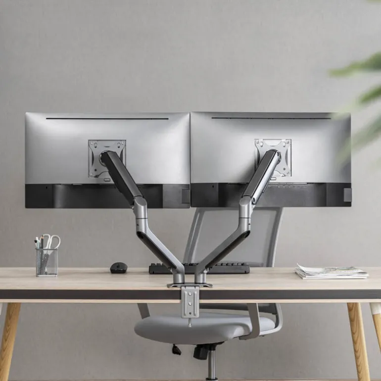 Soporte Tooq DB4132TNR-G Sobremesa Dual 17/32"