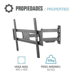 Soporte TV iggual SPTV13 37-70 50kg Pared Full