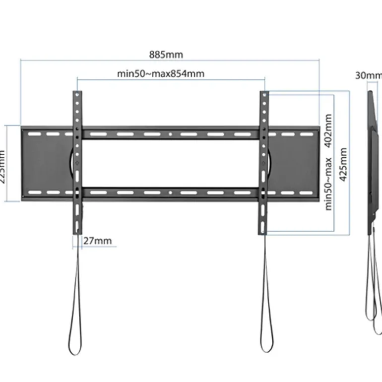 Soporte TV iggual SPTV86 De Pared Fijo 43"-90" 80kg