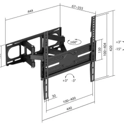 Soporte TV iggual SPTV03-L De Pared Full 32