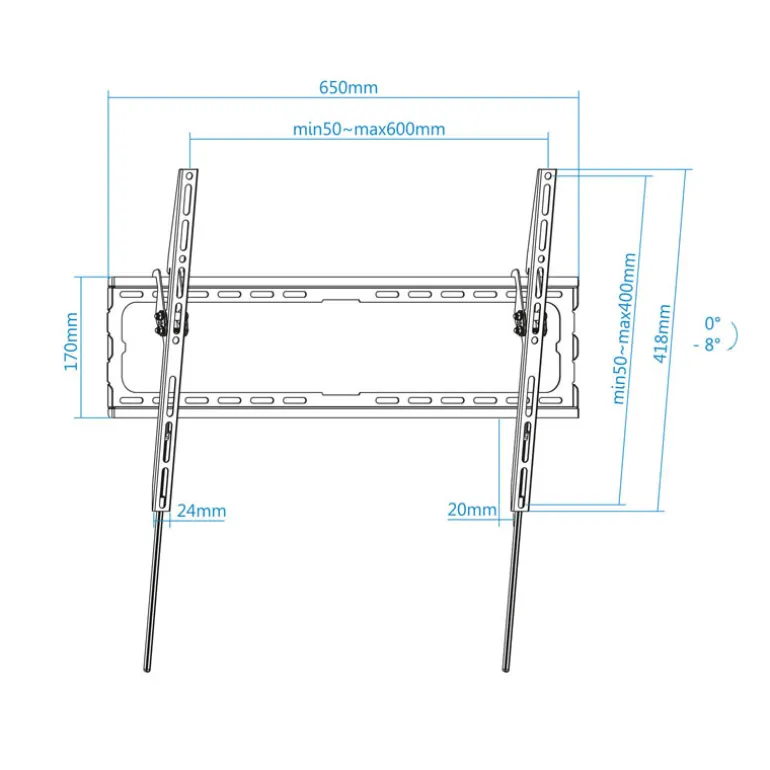 Soporte TV TooQ LP1081T-B 37" a 80" Negro