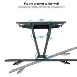 Soporte TV Tooq LP7866TN-B 37"- 80" Giratorio-Inclinable